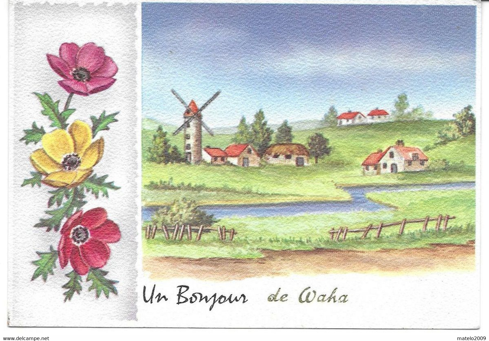 WAHA (6900) Un Bonjour De Waha - Moulin - Marche-en-Famenne