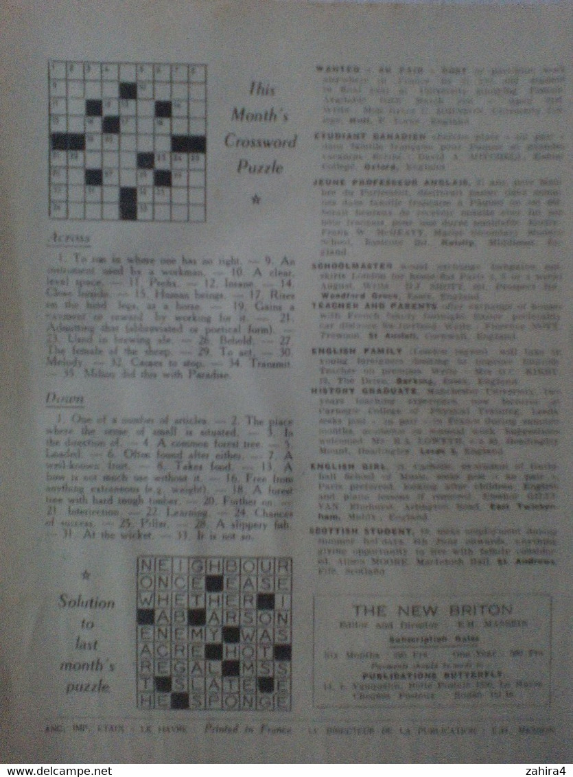 The New Britaon A Monty Magazine Le Havre N°3 Film Doctors & Dentists In Australian OutbackAvions ColoradoRic Moon Ric - Ontwikkeling