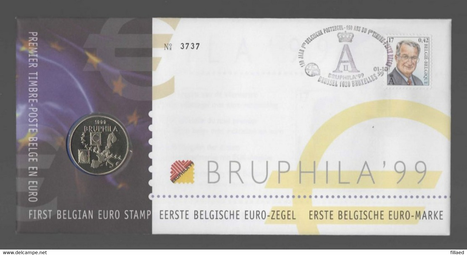 Belgie: Numisletter 2840 Albert II 1999 - Numisletters