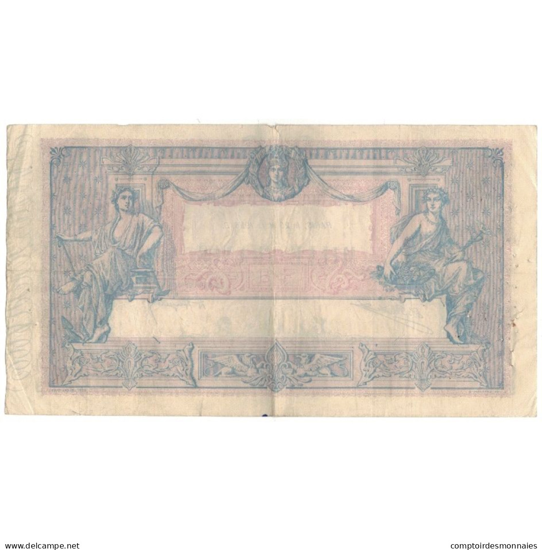 France, 1000 Francs, J.2196, TB+, Fayette:36.42, KM:67j - 1 000 F 1889-1926 ''Bleu Et Rose''