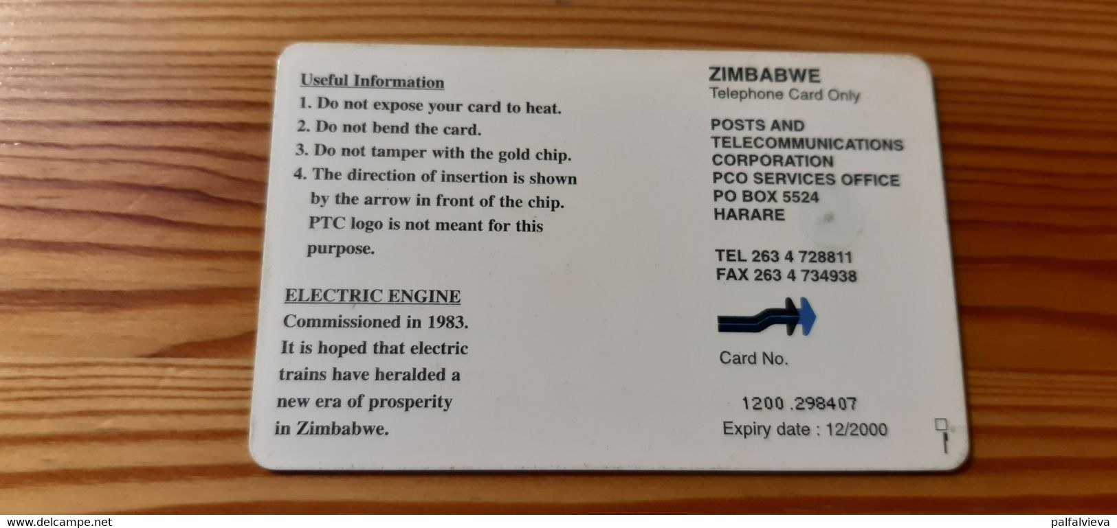 Phonecard Zimbabwe - Train, Railway - Simbabwe