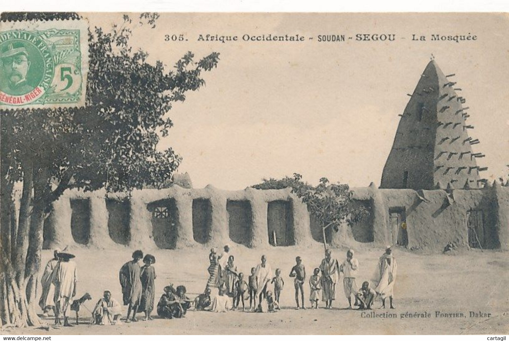 CPA-23643- (AOF) -Soudan- Segou-La Mosquée (belle Animation)-Envoi Gratuit - Sudan