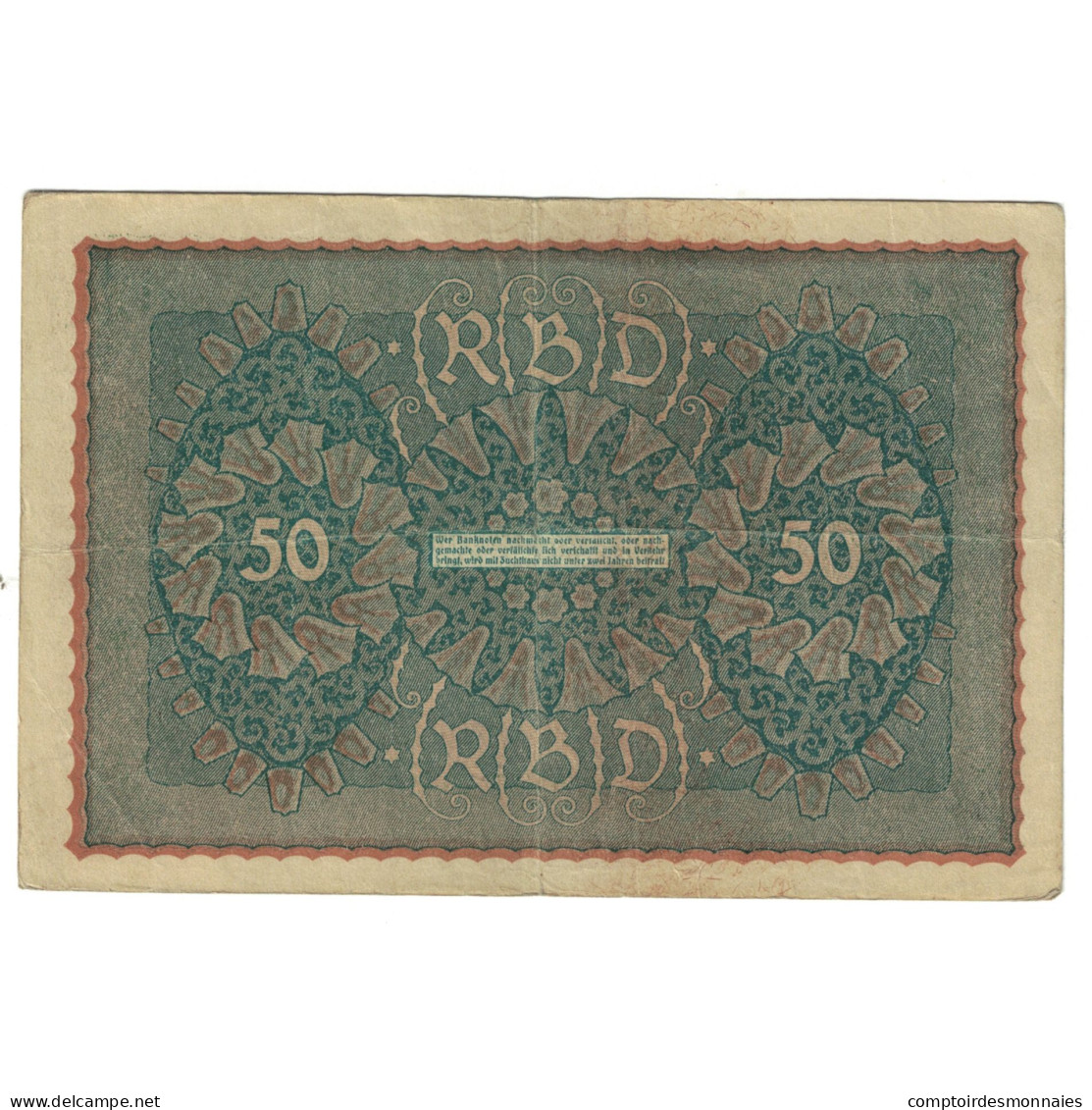 Billet, Allemagne, 50 Mark, 1919, 1919-06-24, KM:66, TTB - 50 Mark