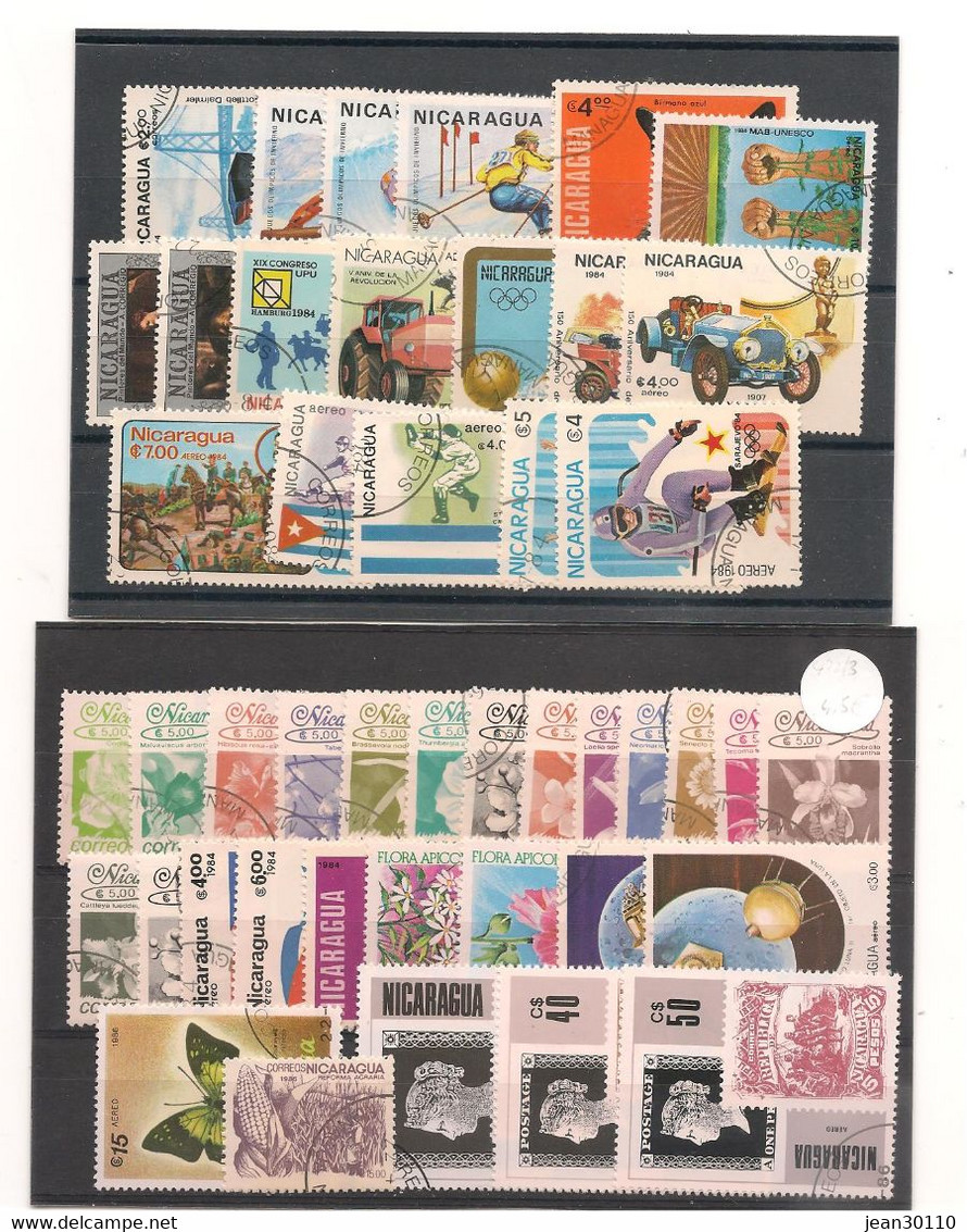 NICARAGUA  Années 1975/89  LOT Oblitérés Côte : 60,00 €++ - Nicaragua