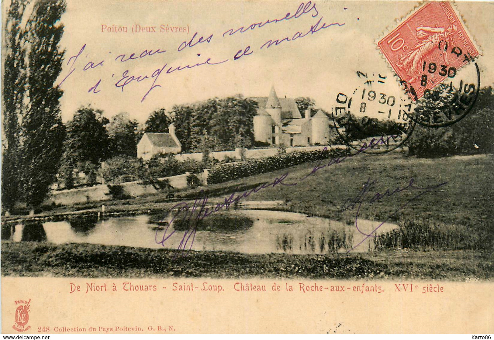 St Loup * Le Château De La Roche Aux Enfants * De Niort à Thouars - Saint Loup Lamaire