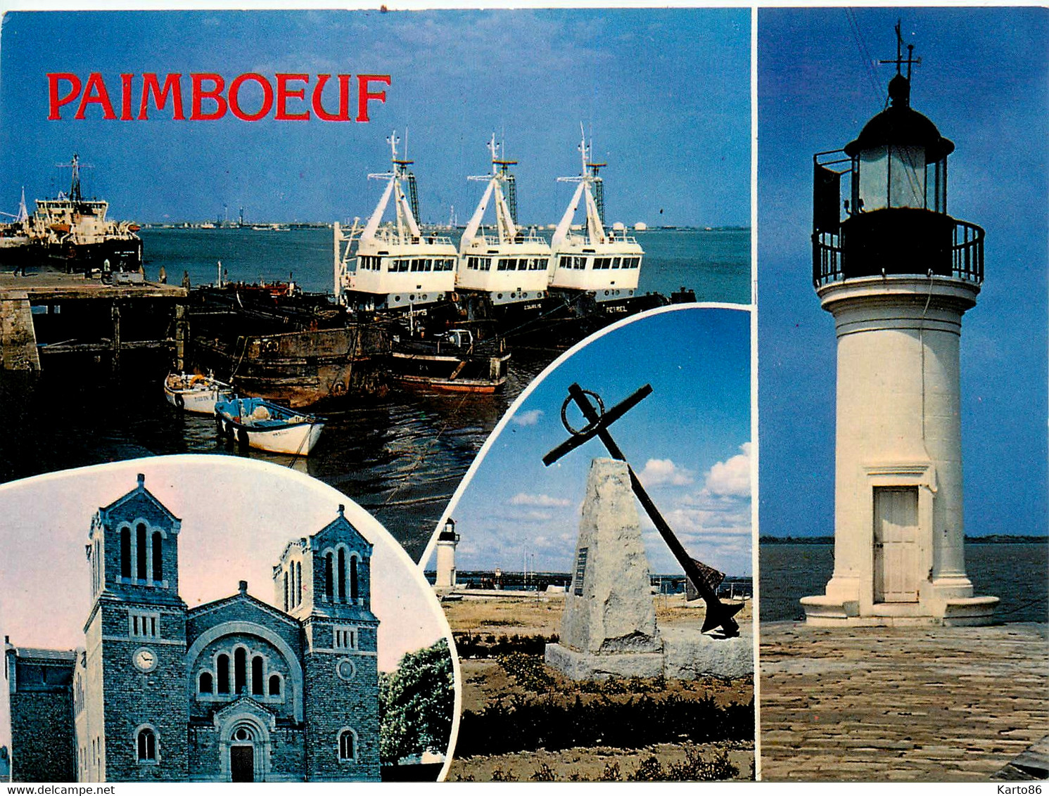 Paimboeuf * Souvenir De La Commune * Cp 4 Vues * Le Phare - Paimboeuf