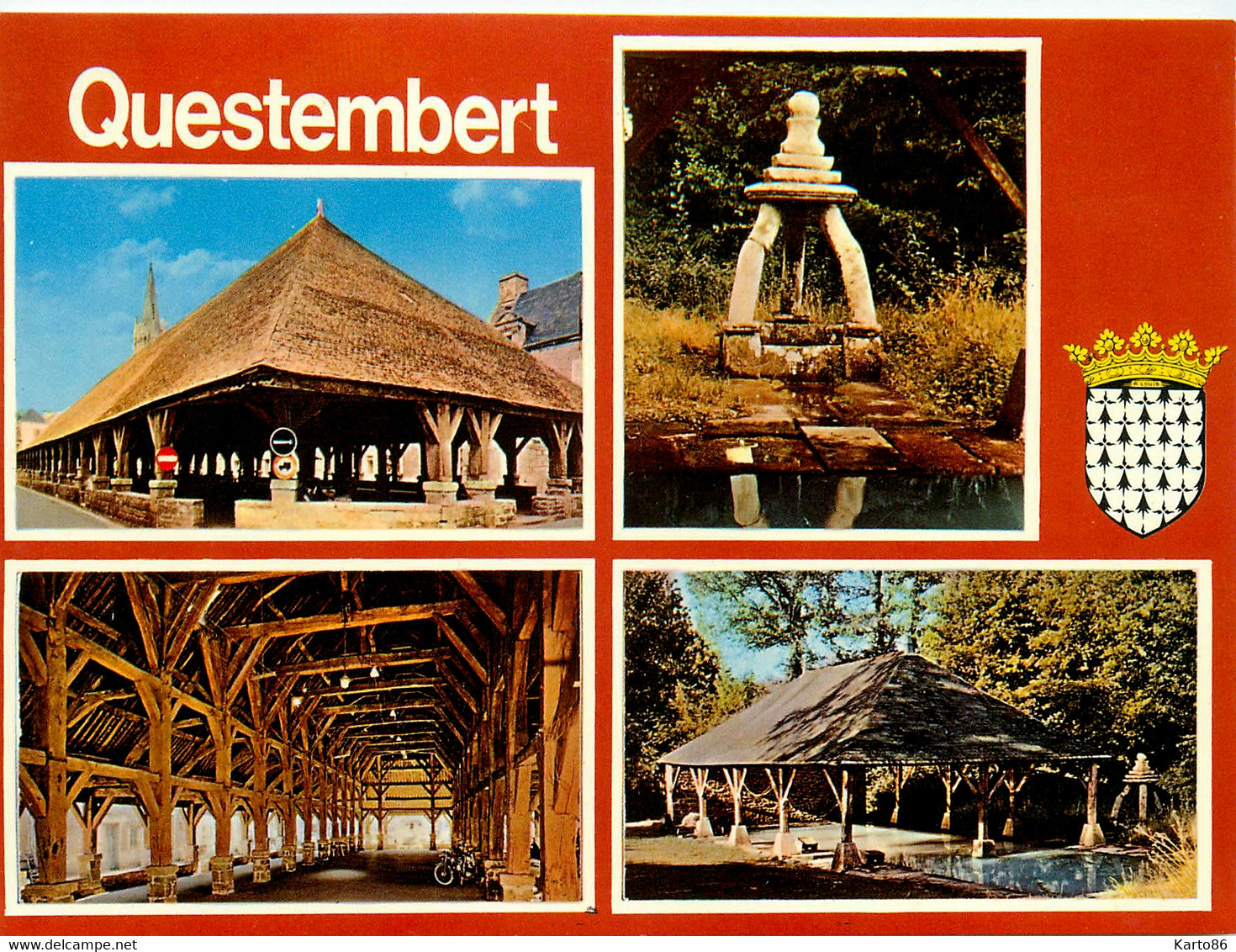 Questembert * Souvenir De La Commune * Cp 4 Vues - Questembert