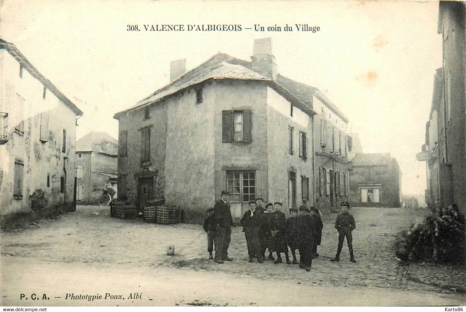 Valence D'albigeois * Rue Et Un Coin Du Village * Villageois - Valence D'Albigeois