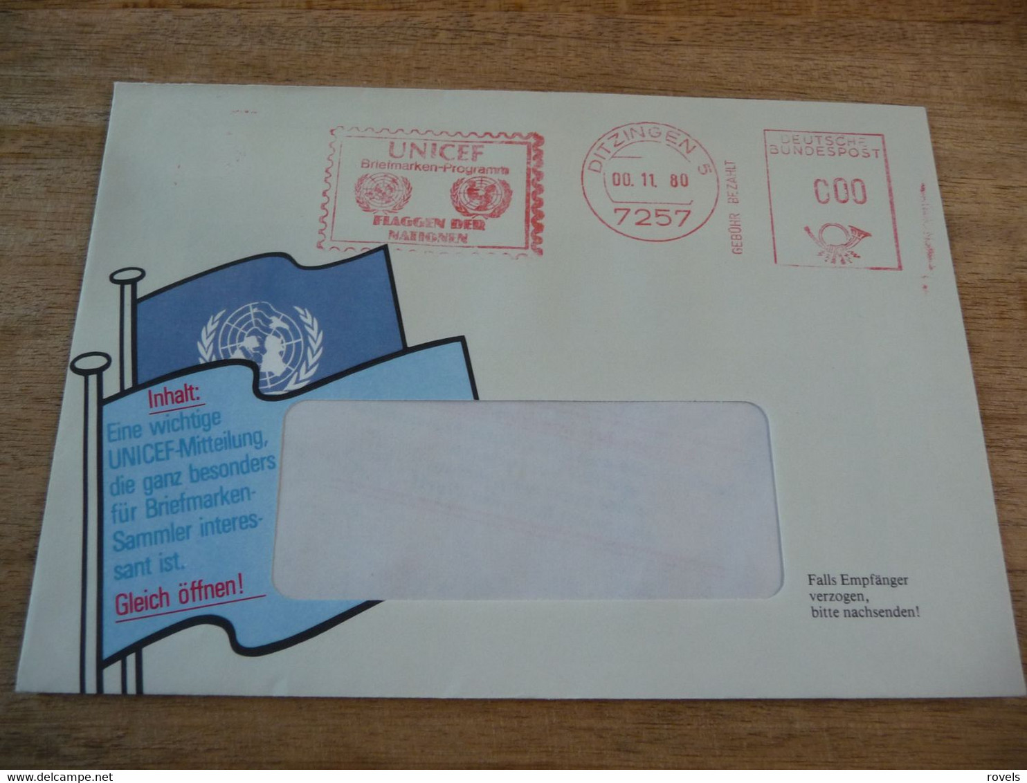 (6) UNITED NATIONS -ONU - NAZIONI UNITE - NATIONS UNIES *   FDC's 1980 * ENVELOPE UNICEF SEE SCAN - Briefe U. Dokumente