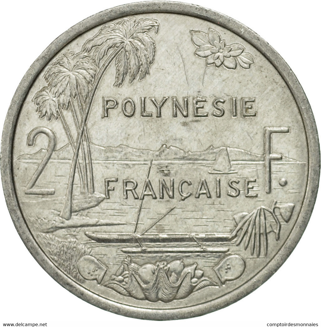 Monnaie, French Polynesia, 2 Francs, 2003, Paris, TTB, Aluminium, KM:10 - Frans-Polynesië