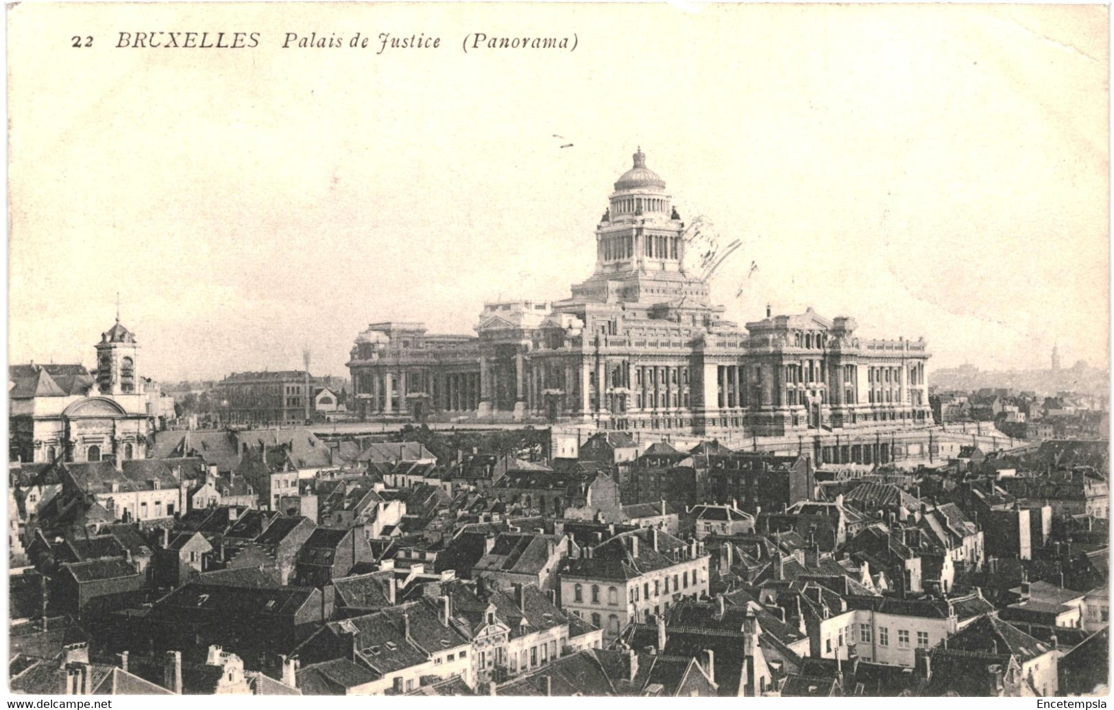 CPA-Carte Postale Belgique  Bruxelles Panorama Palais De Justice  1908 VM54844 - Panoramische Zichten, Meerdere Zichten