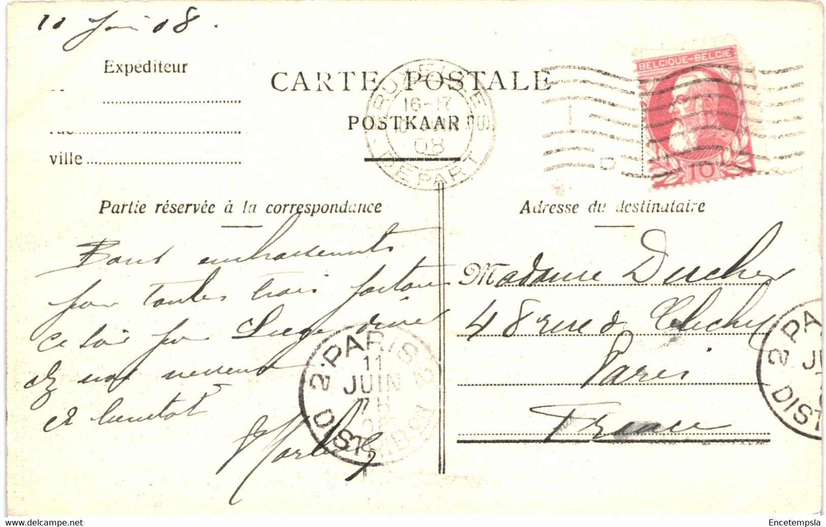 CPA-Carte Postale Belgique  Bruxelles Panorama Palais De Justice  1908 VM54844 - Panoramische Zichten, Meerdere Zichten