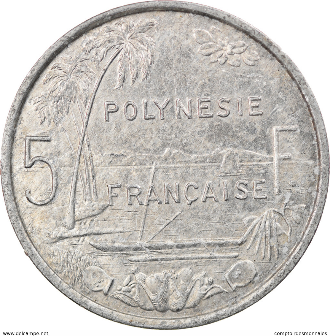 Monnaie, French Polynesia, 5 Francs, 1984, Paris, TTB, Aluminium, KM:12 - Frans-Polynesië