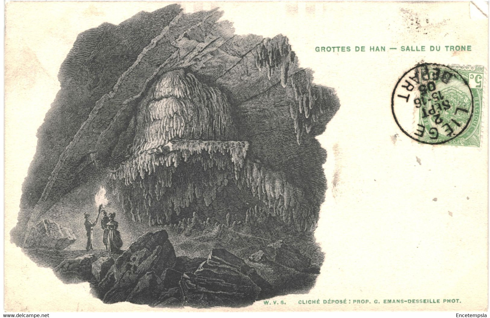 CPA-Carte Postale Belgique   Han  Grotte Salle Du Trône 1905  VM54846 - Rochefort