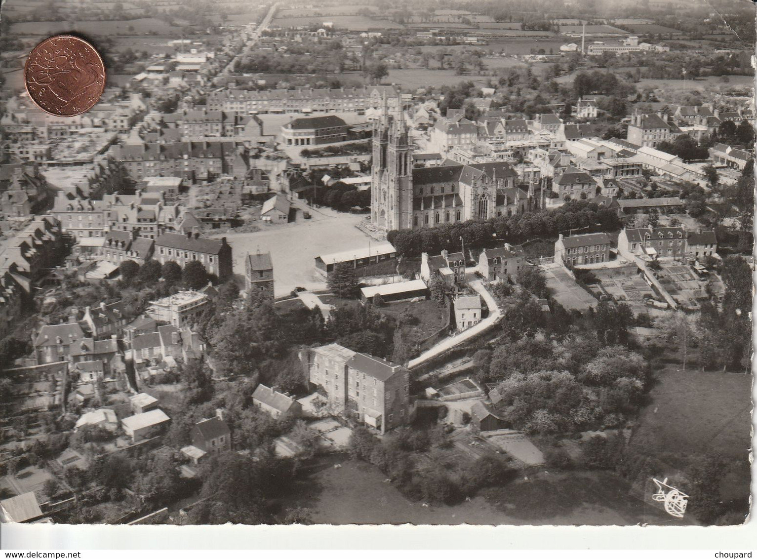 50 - Carte Postale Semi Moderne Dentelée De SAINT HILAIRE DU HARCOUET   Vue Aérienne - Saint Hilaire Du Harcouet