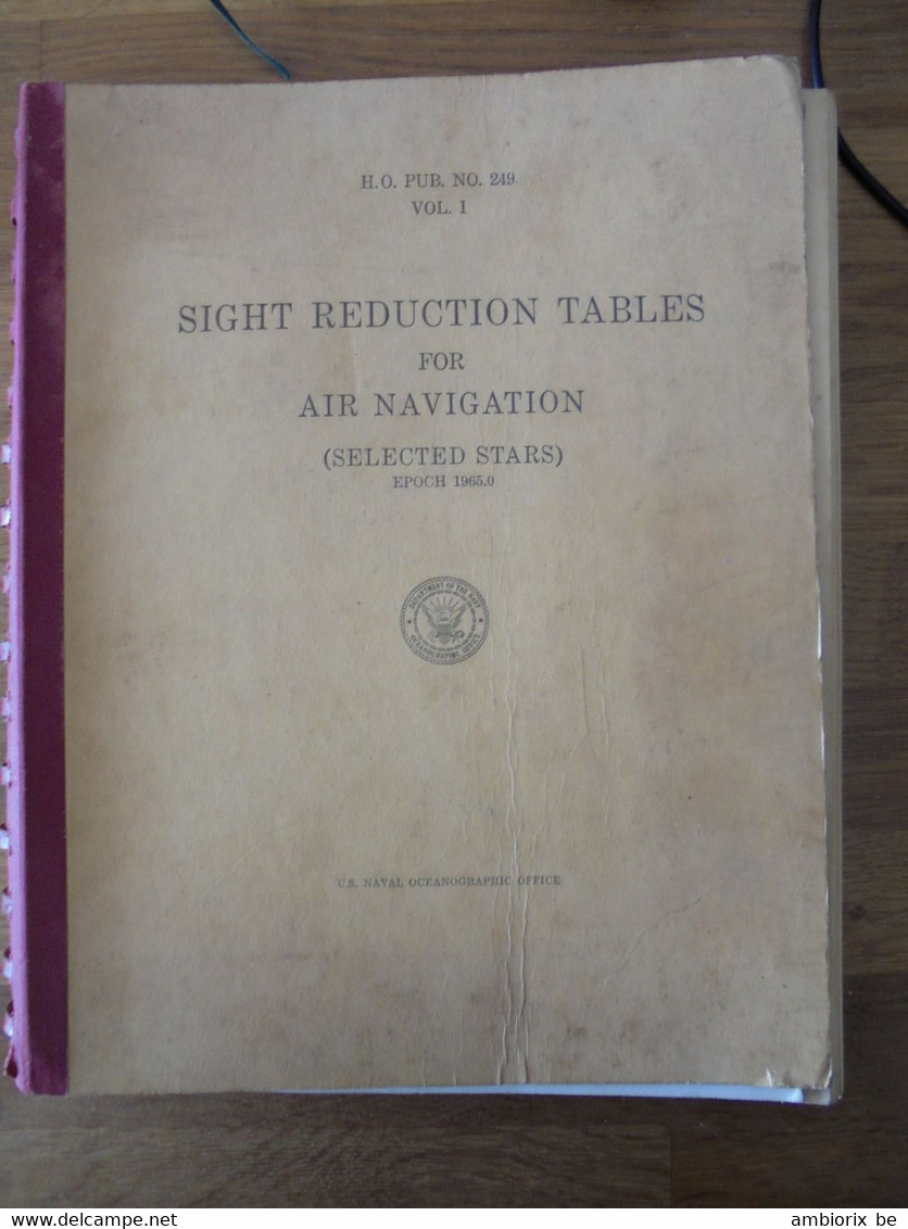 Sight Reduction Tables For Air Navigation (selected Stars) EPOCH 1965.0 - US Naval Oceanographic Office - Sonstige & Ohne Zuordnung