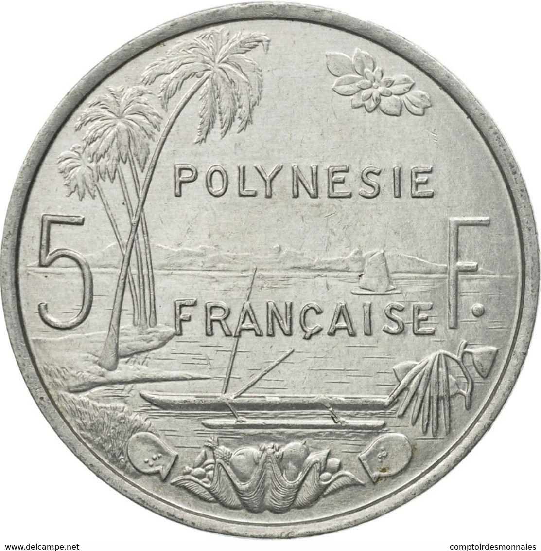 Monnaie, French Polynesia, 5 Francs, 1992, Paris, TTB, Aluminium, KM:12 - Frans-Polynesië