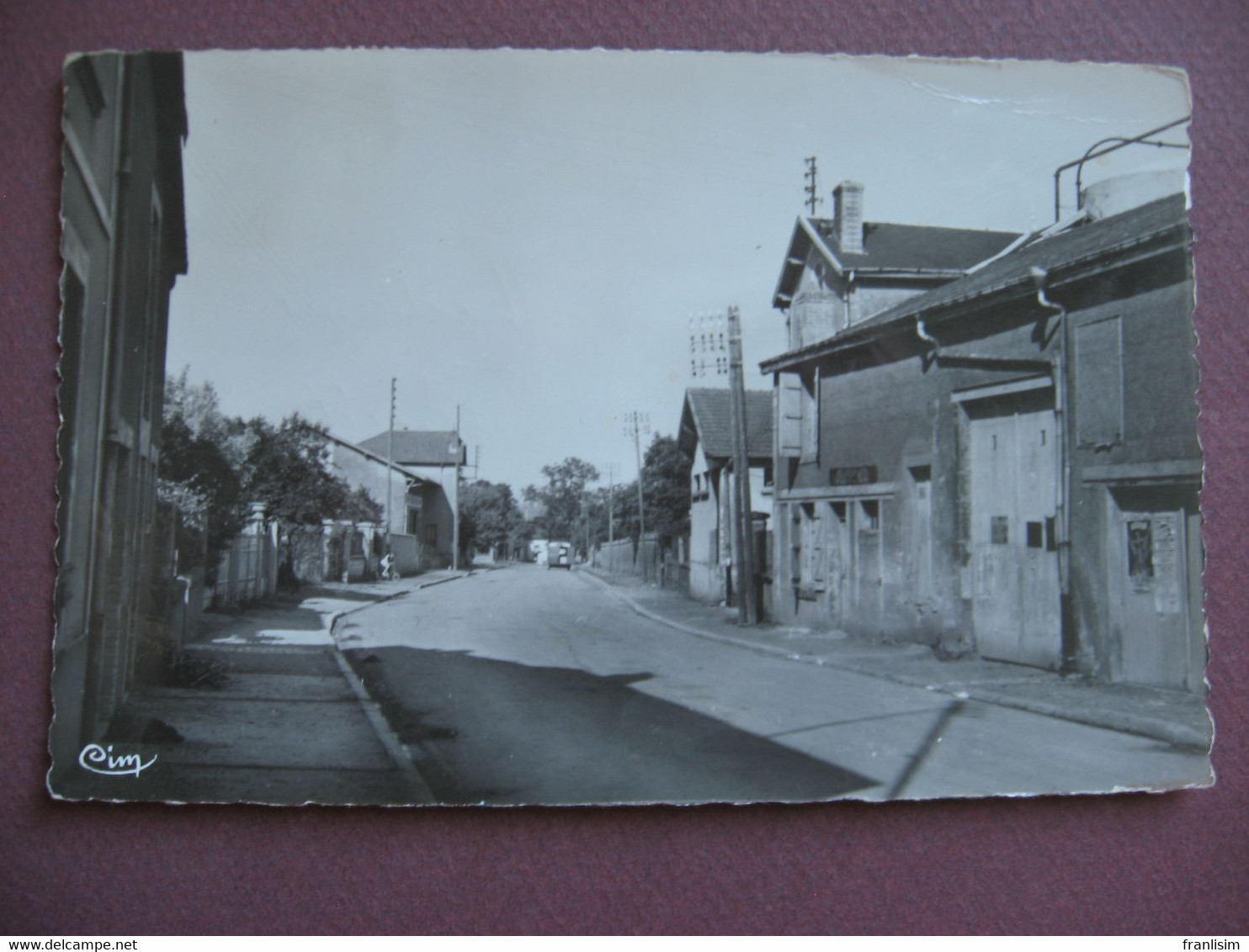 CPA PHOTO 55 SPINCOURT Rue De La Gare 1957  RARE PLAN ? - Spincourt