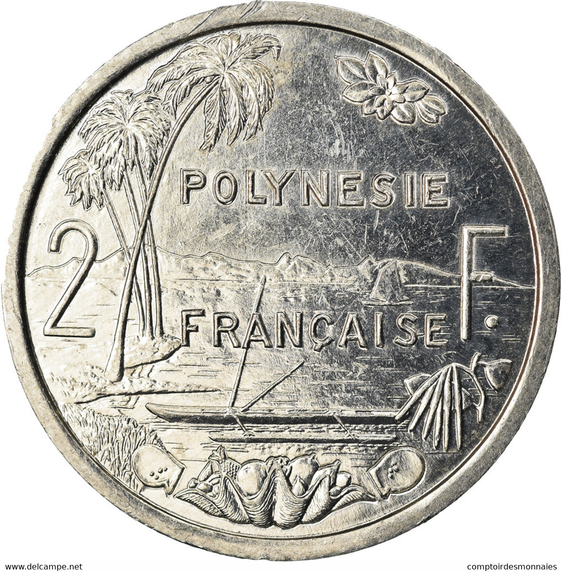 Monnaie, French Polynesia, 2 Francs, 1986, Paris, SUP, Aluminium, KM:10 - Frans-Polynesië