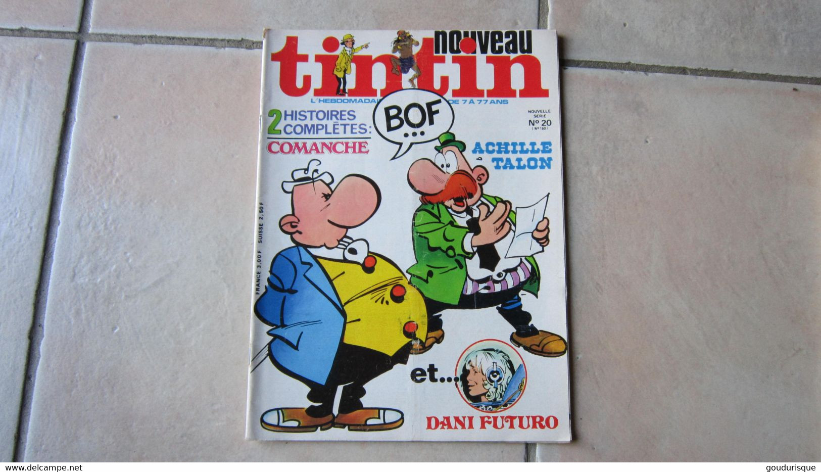 TINTIN NOUVEAU JOURNAL DE TINTIN ACHILE TALON N°20 NOUVELLE SERIE ILLUSTRATION COUVERTURE GREG - Achille Talon