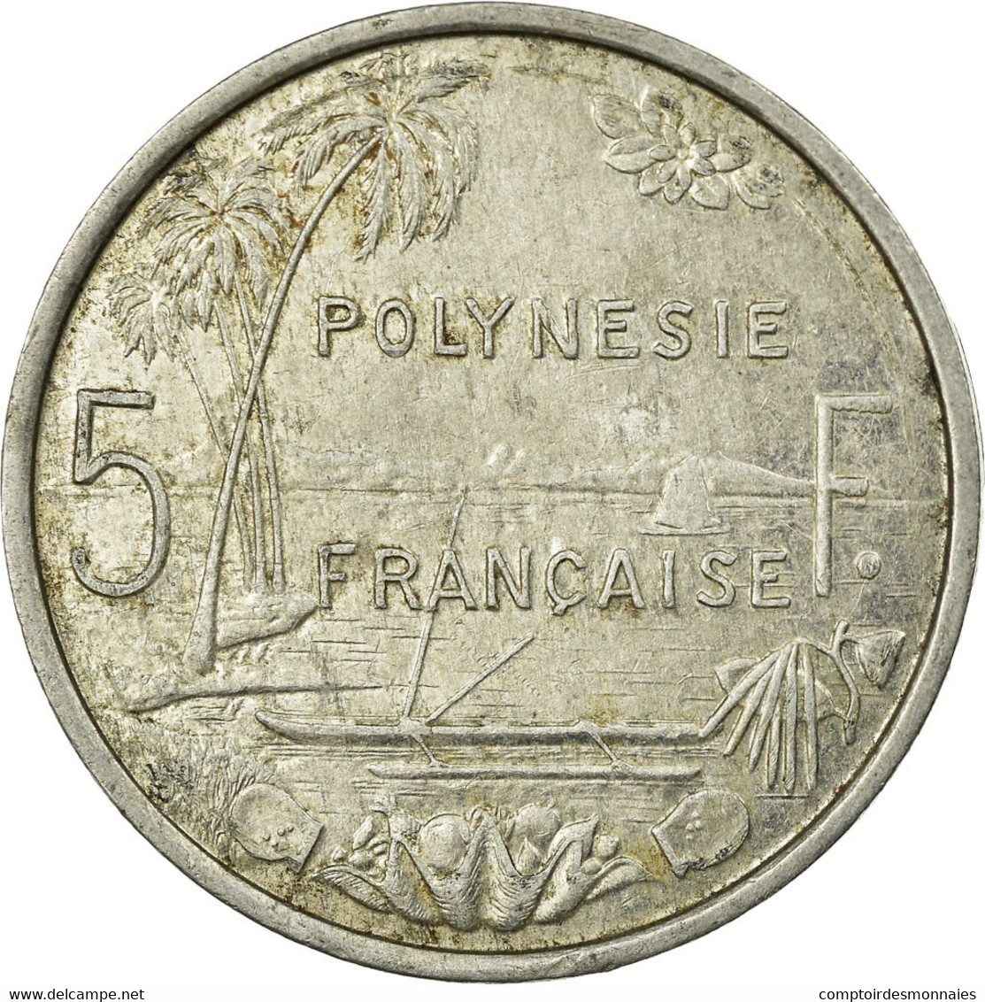 Monnaie, French Polynesia, 5 Francs, 1987, Paris, TTB, Aluminium, KM:12 - Frans-Polynesië