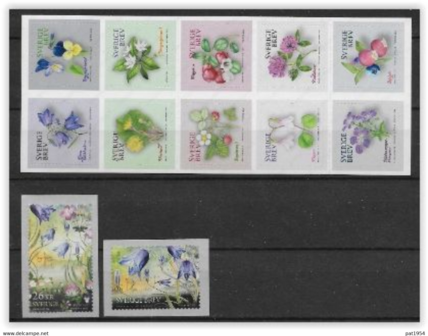 Suède 2022 Série Neuve Complète Fleurs - Unused Stamps