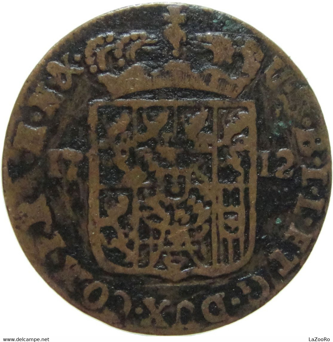 LaZooRo: Spanish Netherlands NAMUR 1 Liard 1712 VF - Spanish Netherlands