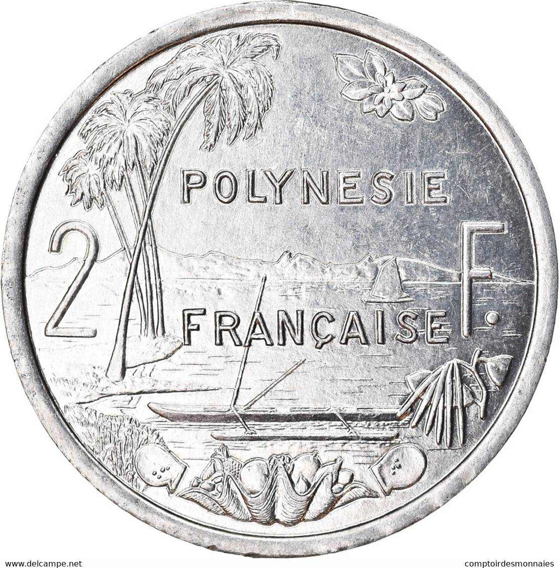 Monnaie, French Polynesia, 2 Francs, 2000, Paris, TTB, Aluminium, KM:10 - Frans-Polynesië