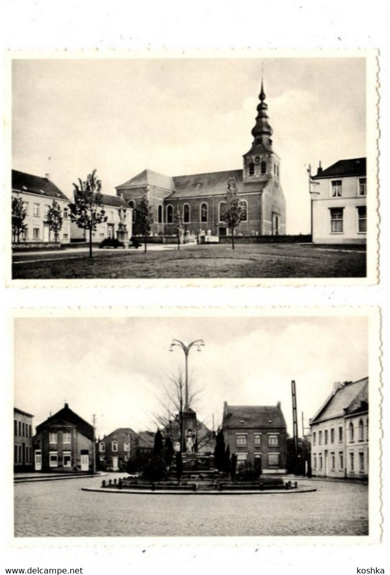 MEERHOUT - Lot 2 Kaarten -  Standbeeld Van De Boerenkrijg + De Kerk - Niet Verzonden - Meerhout