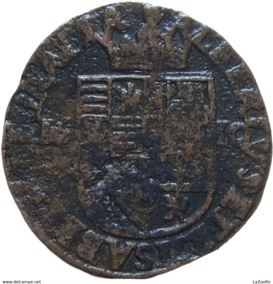 LaZooRo: Spanish Netherlands BRABANT 1 Liard 1610 F / VF Rotation - Países Bajos Españoles