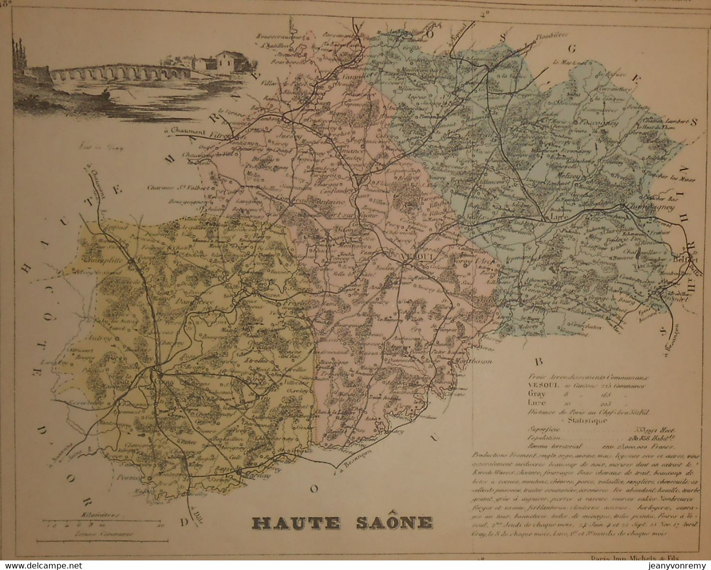 Département De La Haute Saône. 1896 - Franche-Comté