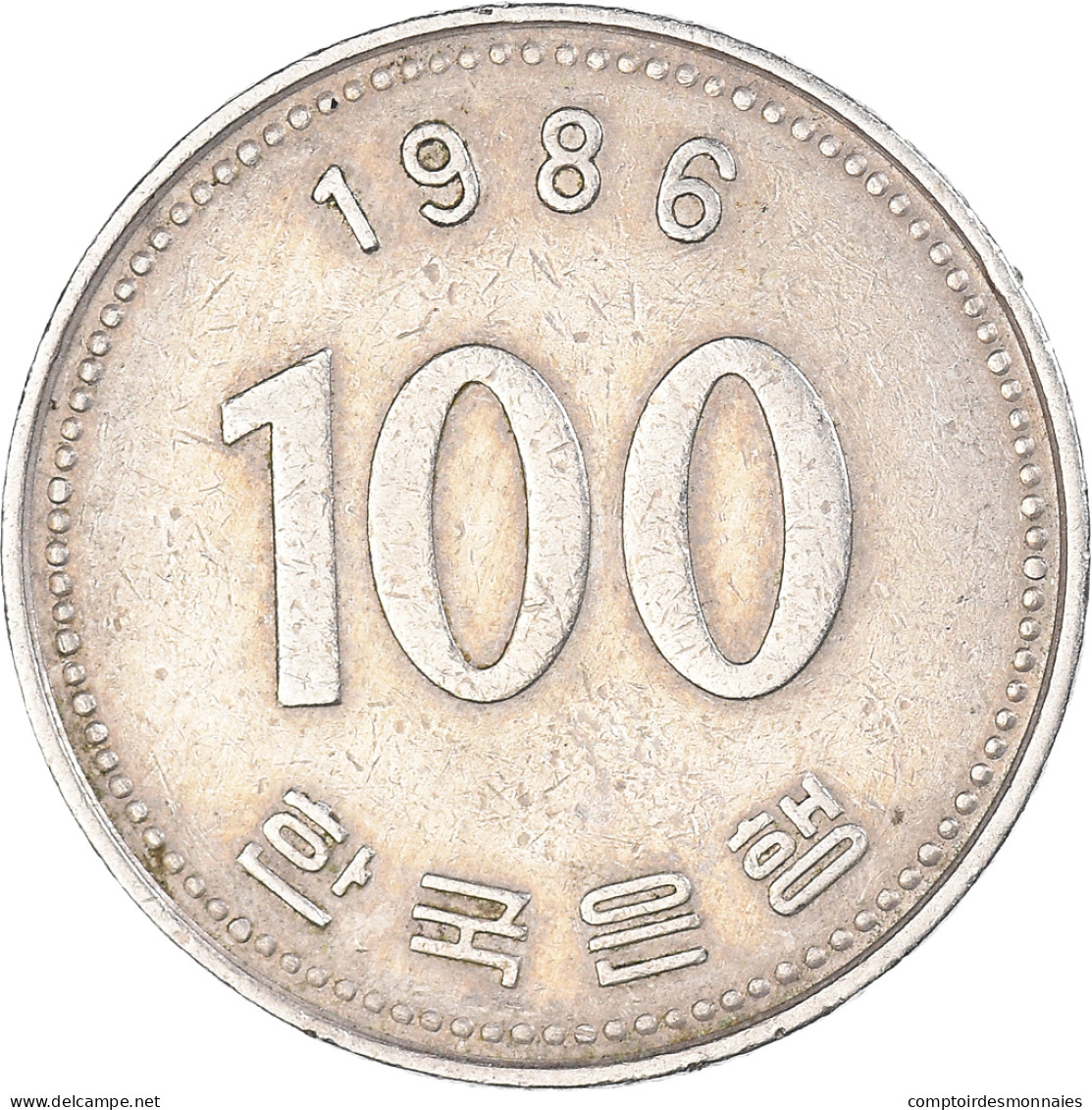 Monnaie, Corée Du Sud, 100 Won, 1986 - Corée Du Sud