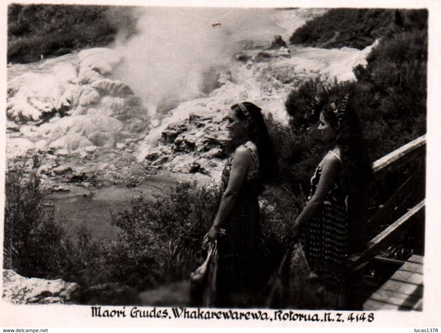 PHOTO / 9 X 6 CM / NOUVELLE ZELANDE /  ROTORUA / MAORI GRUDES / WHAKAREWAREWA - New Zealand