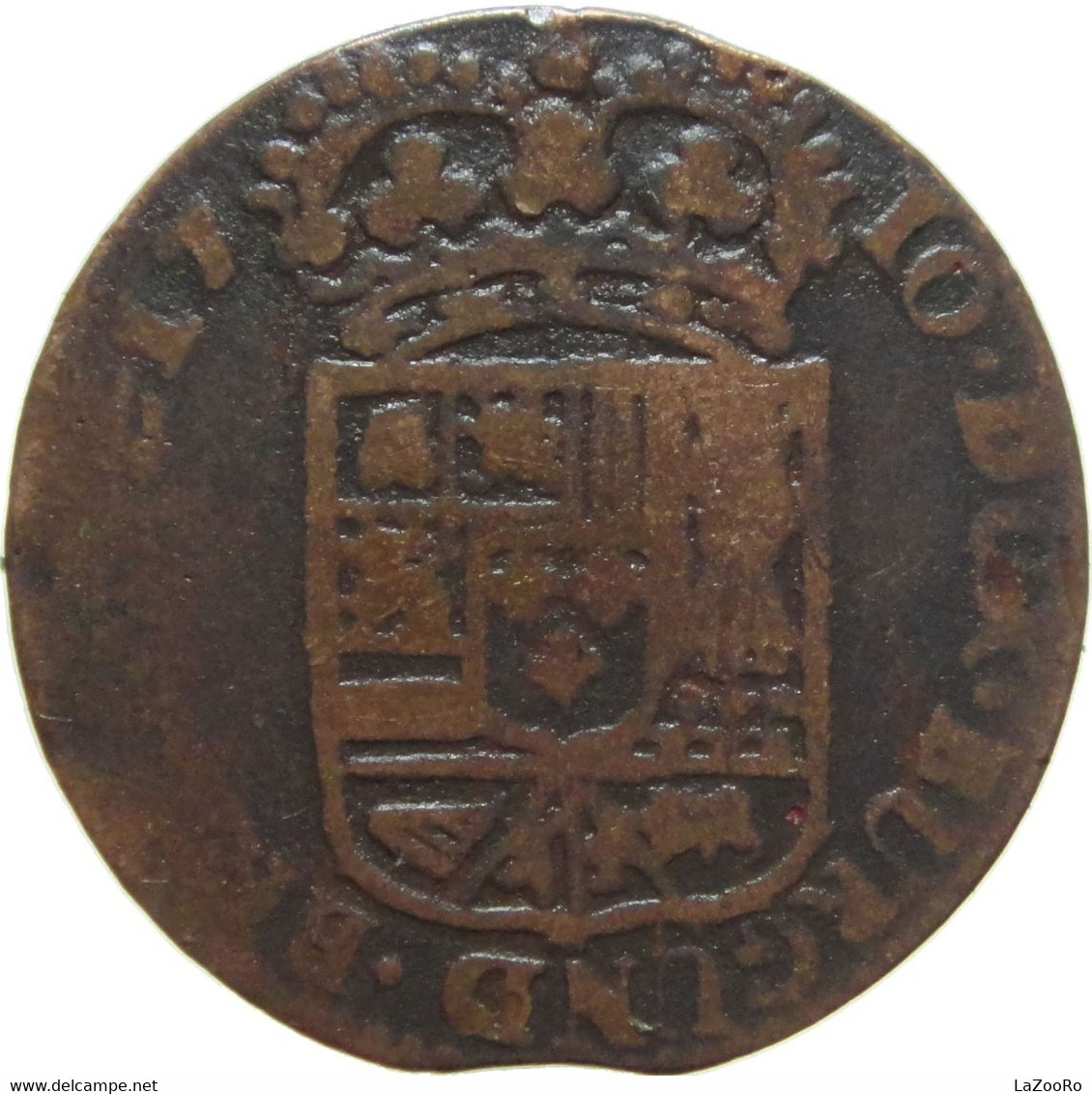 LaZooRo: Spanish Netherlands NAMUR 1 Liard 1710 F / VF - Spanish Netherlands