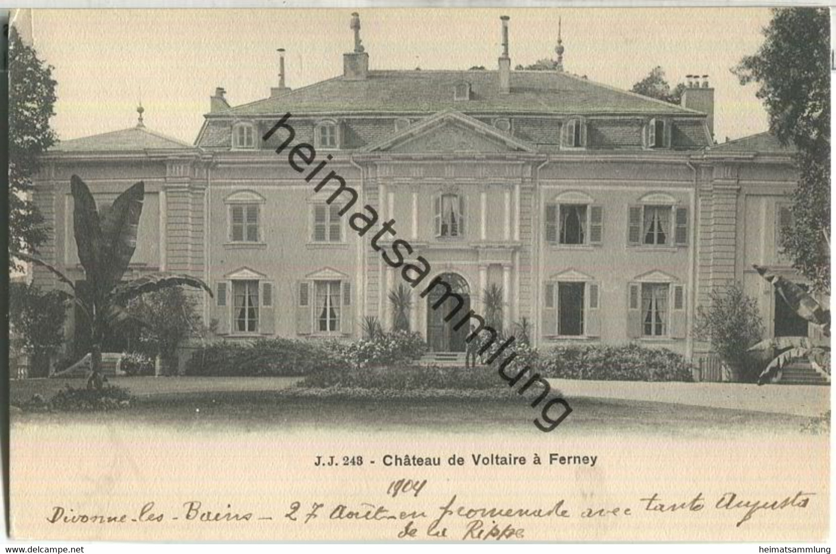 Chateau De Voltaire A Ferney - Edition Jullien Freres Geneve Ca. 1900 - Ferney-Voltaire