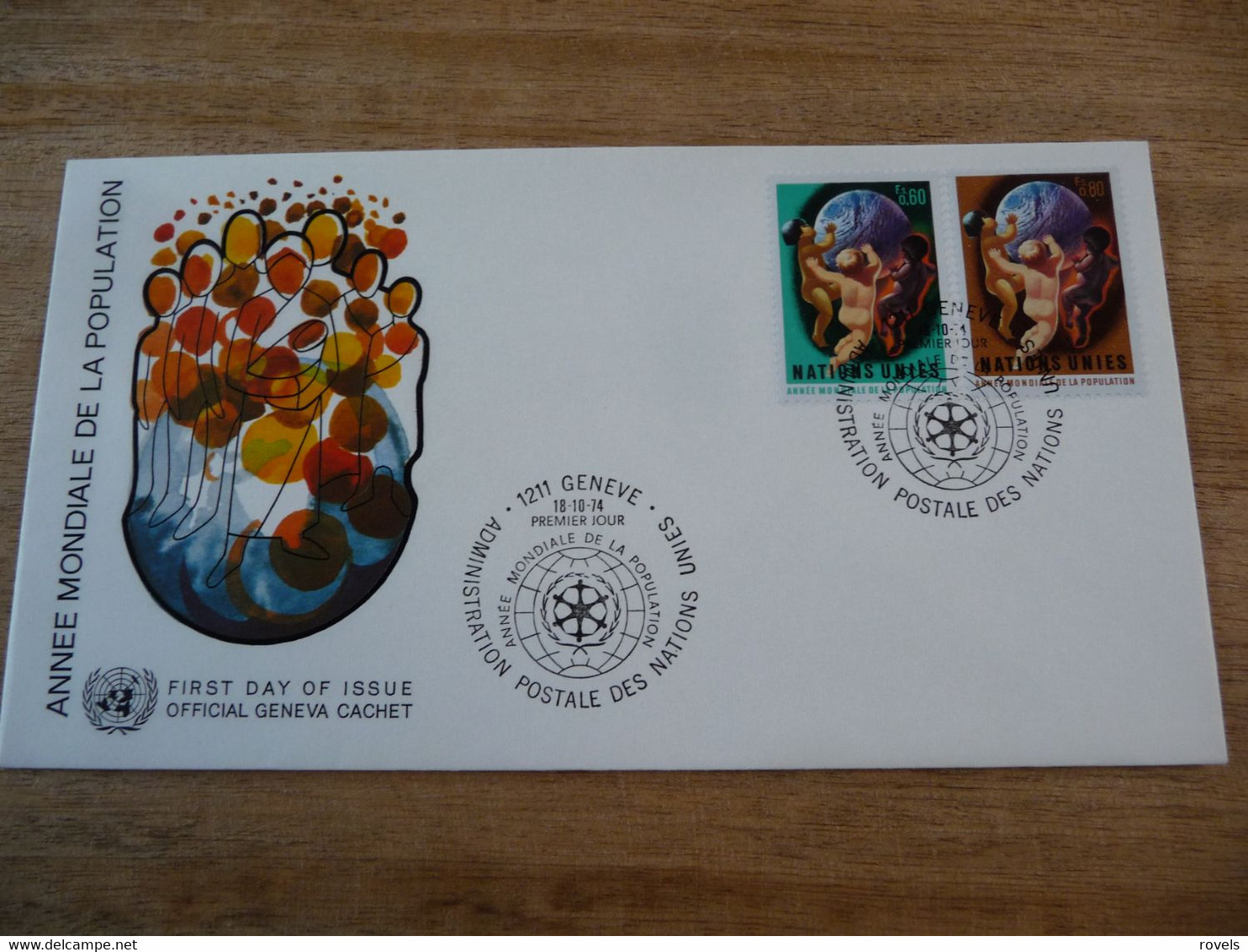 (6) UNITED NATIONS -ONU - NAZIONI UNITE - NATIONS UNIES *  FDC 1974 * World Population Day - Lettres & Documents