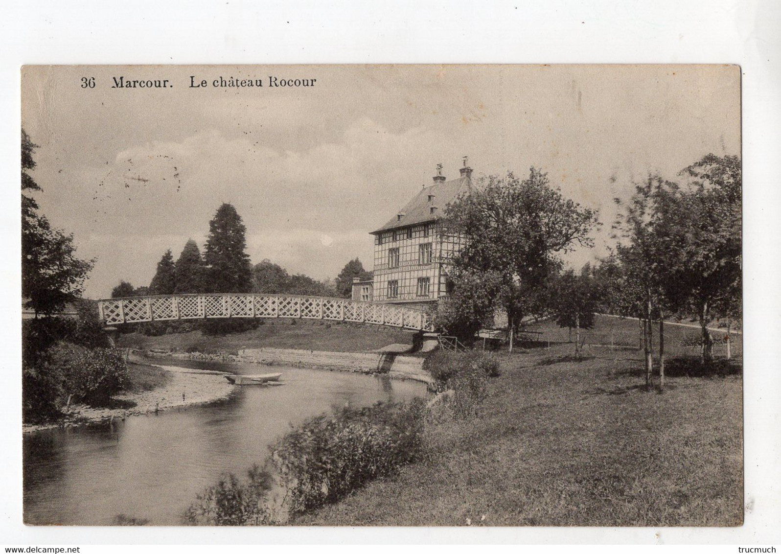 6 - MARCOUR - Le Château Rocour  *Edition Huberty-Masse, N° 36* - Rendeux