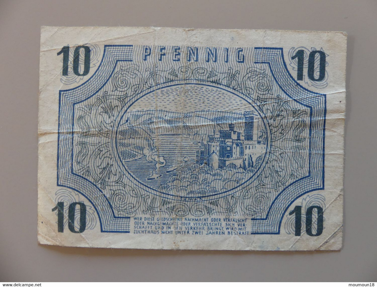 Billet Allemagne Geldschein 10 Pfennig  1947 - Andere & Zonder Classificatie