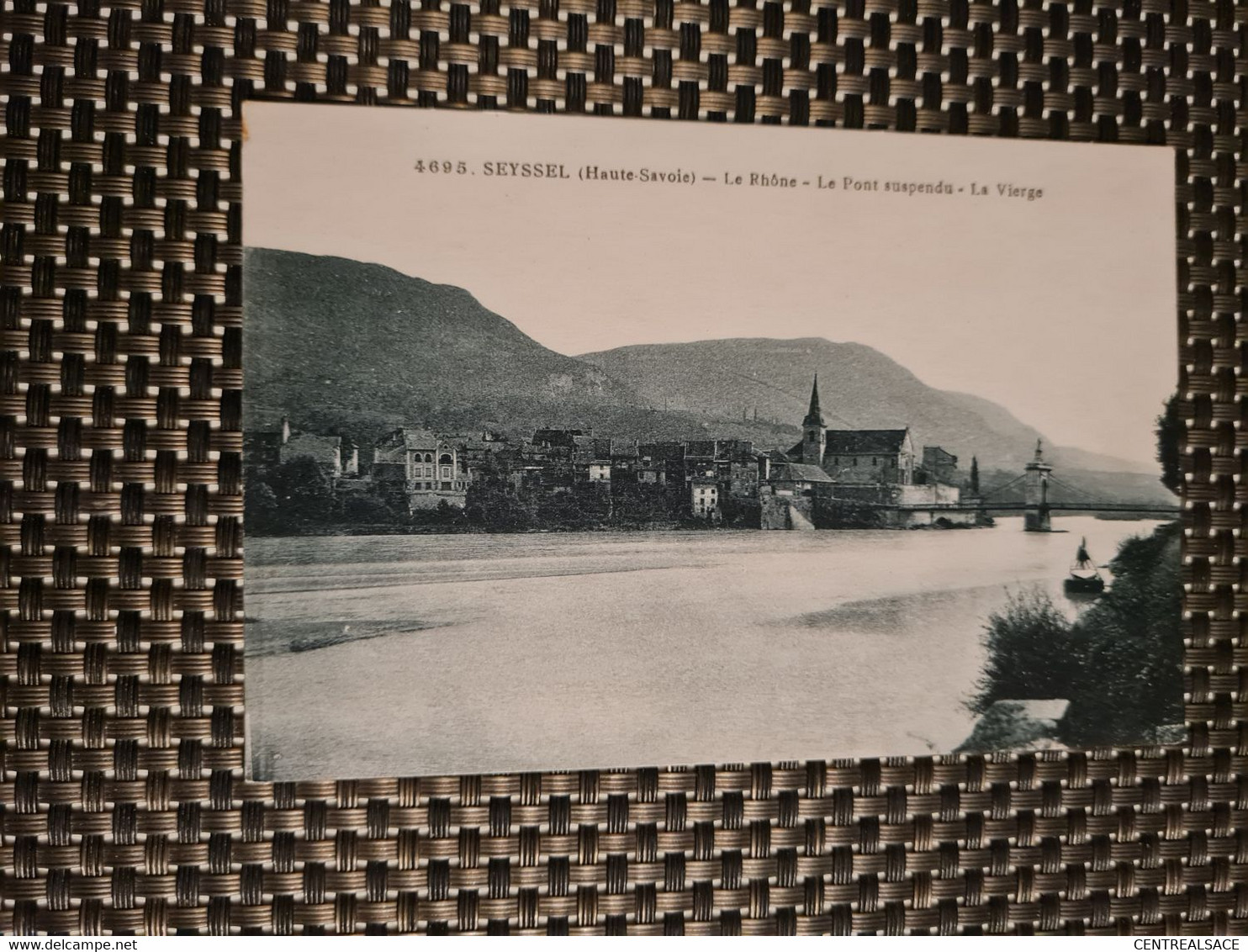 SEYSSEL Le Rhône Le Pont Suspendu La Vierge - Seyssel