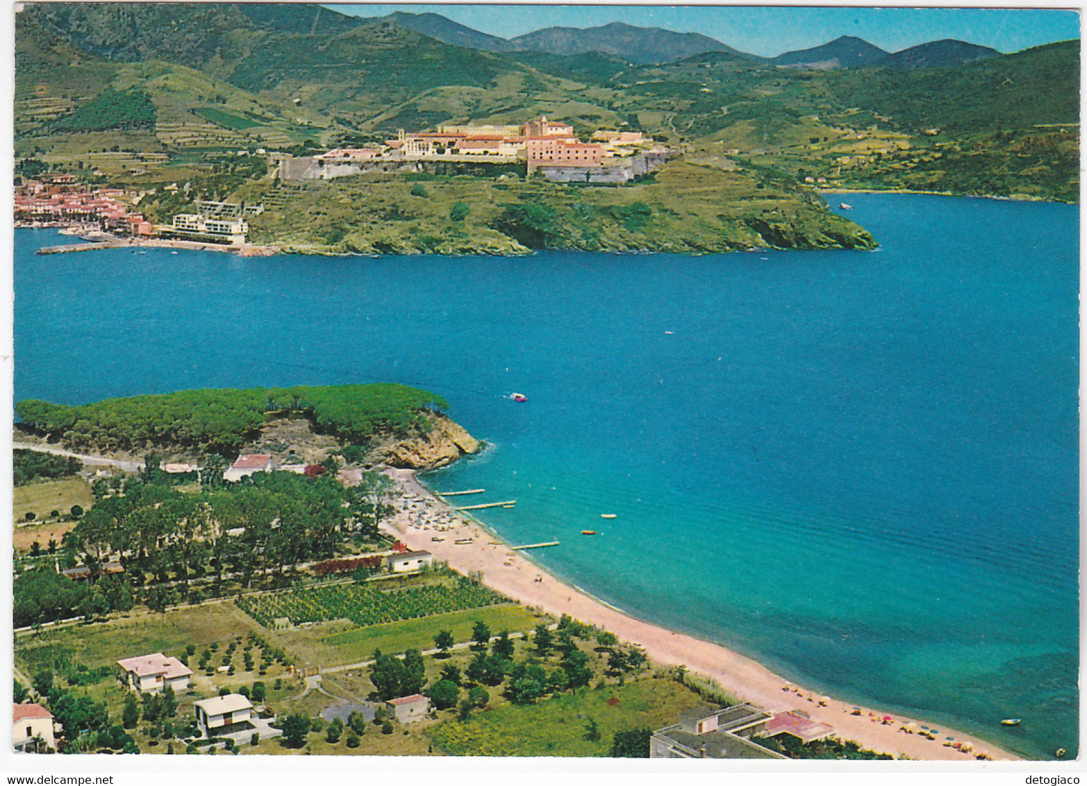 CAPOLIVERI - ISOLA D'ELBA - LIVORNO - SPIAGGIA DI NAREGNO E VEDUTA DI PORTO AZZURRO -86926- - Livorno