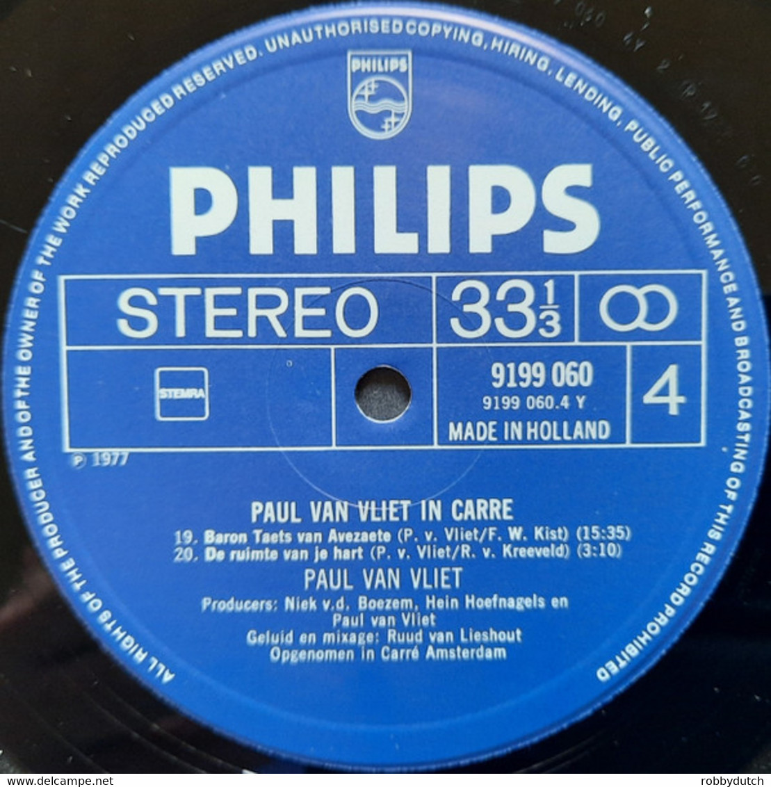 * 2LP *  PAUL VAN VLIET IN CARRÉ (Holland 1977 EX!!)