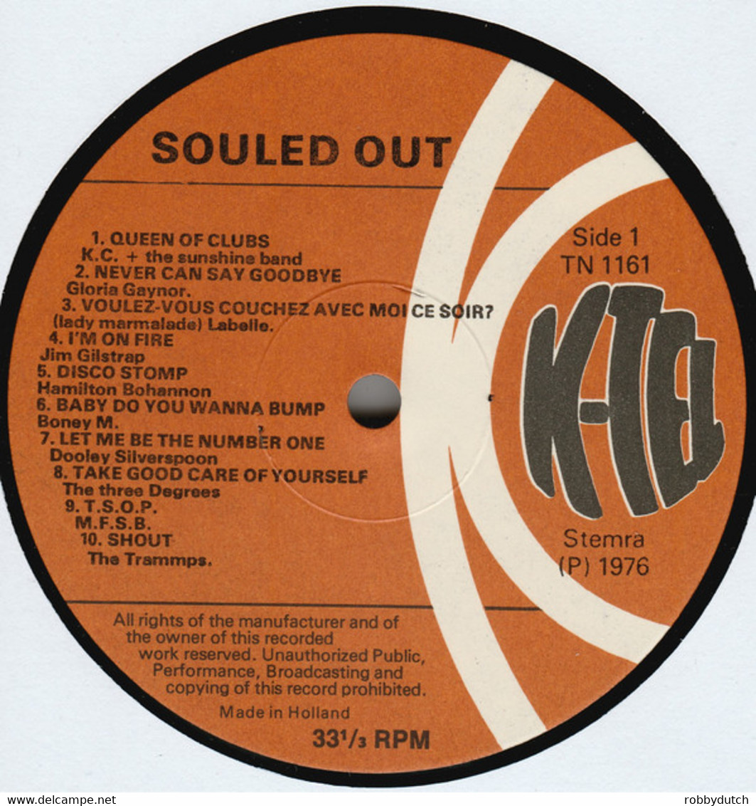 * LP *  SOULED OUT - VARIOUS ARTISTS (Holland 1976) - Compilations