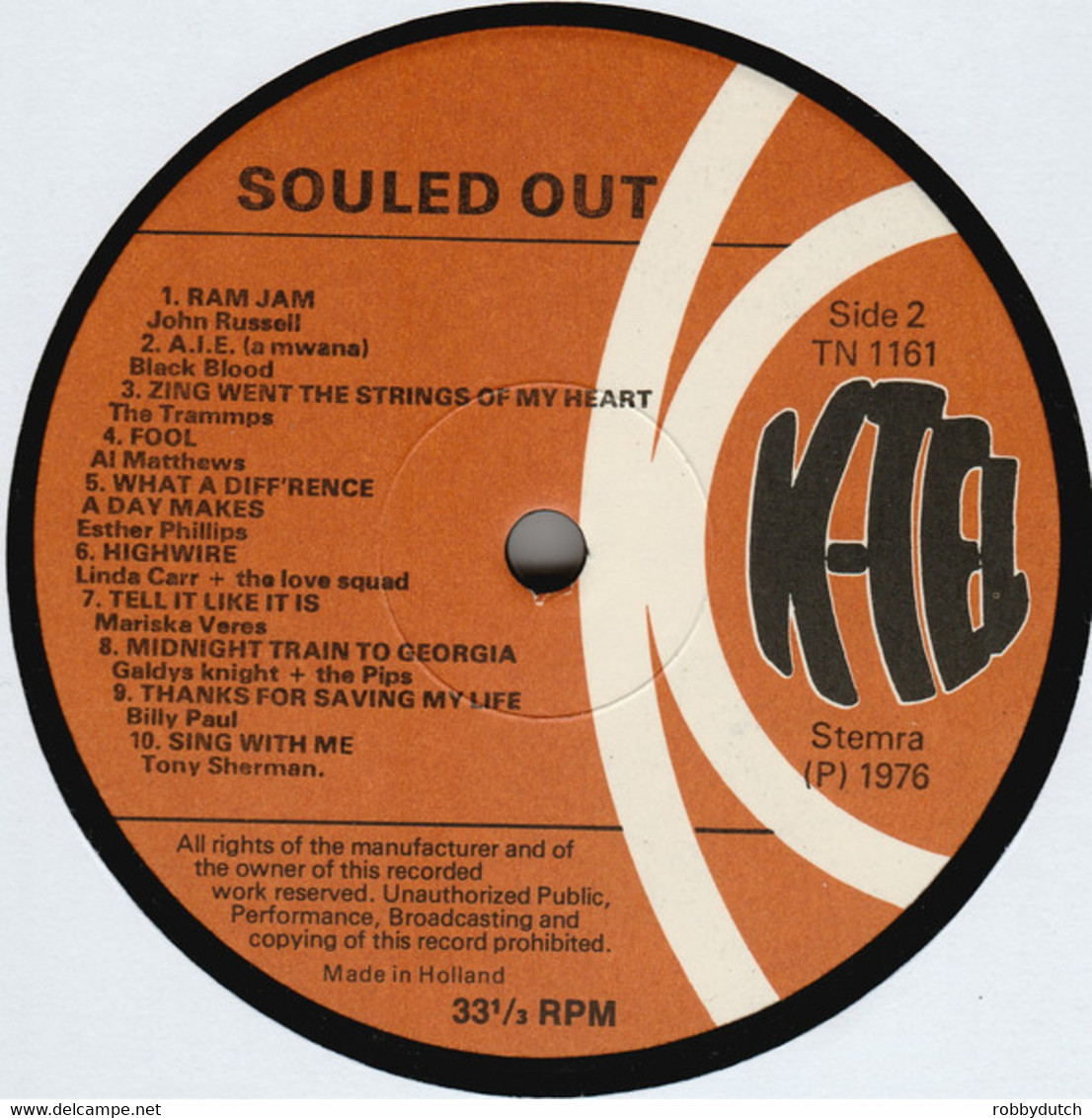 * LP *  SOULED OUT - VARIOUS ARTISTS (Holland 1976) - Hit-Compilations
