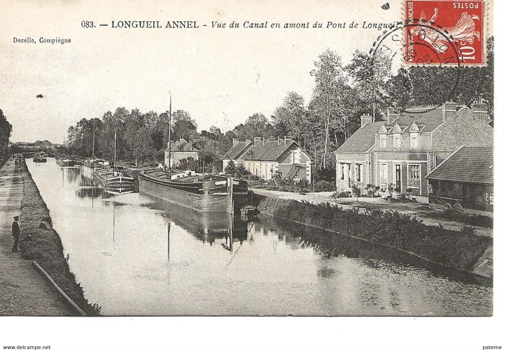 Longueil Annel  Vue Du Canal En Amont Du Pont - Longueil Annel