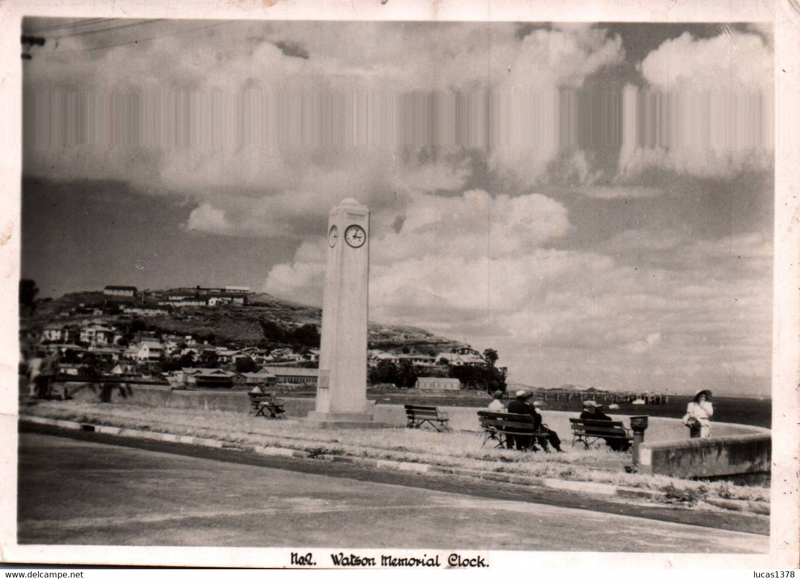 PHOTO CARD / DAVONPORT / WATSON MEMORIAL CLOCK - New Zealand