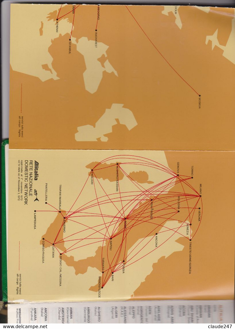 ALITALIA - ATI 1973 Agenda Nuova Nazareno Gabrielli - Reclamegeschenk