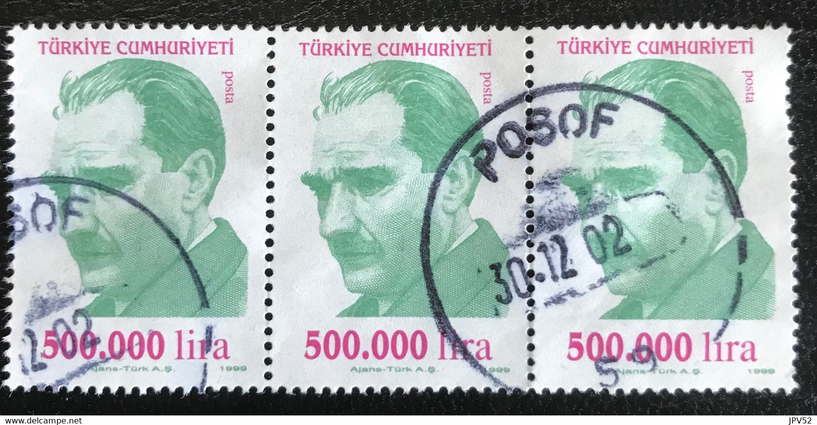 Türkiye Cumhuriyeti - Turkije - C11/20 - (°)used - 1999 - Michel 3199 - Kemal Mustafa Atatürk - POSOF - Oblitérés