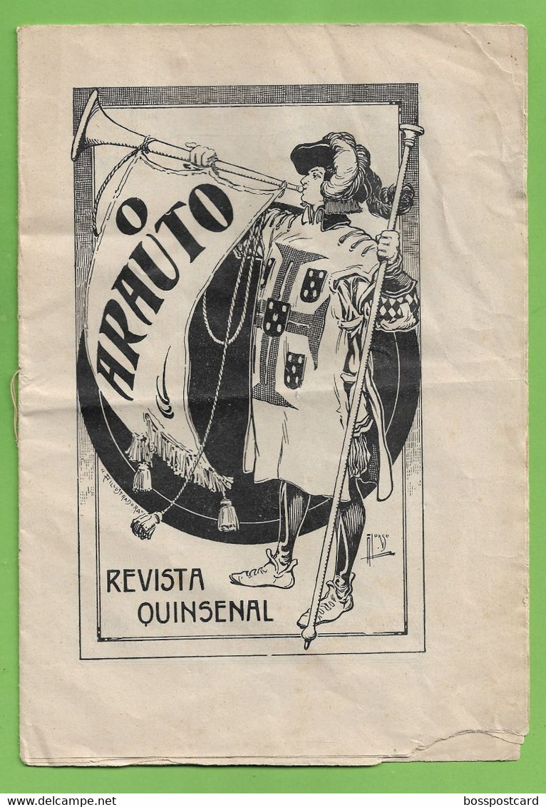 Horta - Faial - Pico -  Jornal Revista O Arauto Nº 9 De 1 De Junho De 1915 - Açores - Portugal (danificada) - Allgemeine Literatur