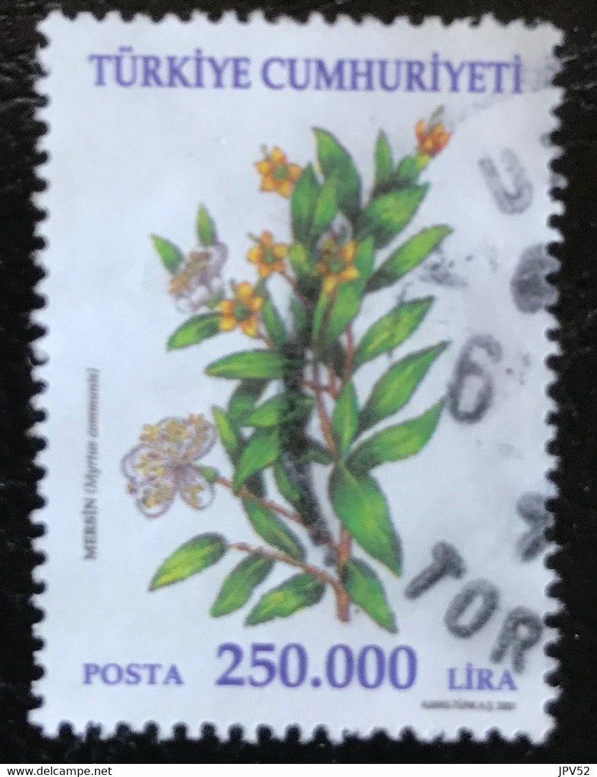 Türkiye Cumhuriyeti - Turkije - C11/20 - (°)used - 2001 - Michel 3272 - Heilzame Planten - Oblitérés