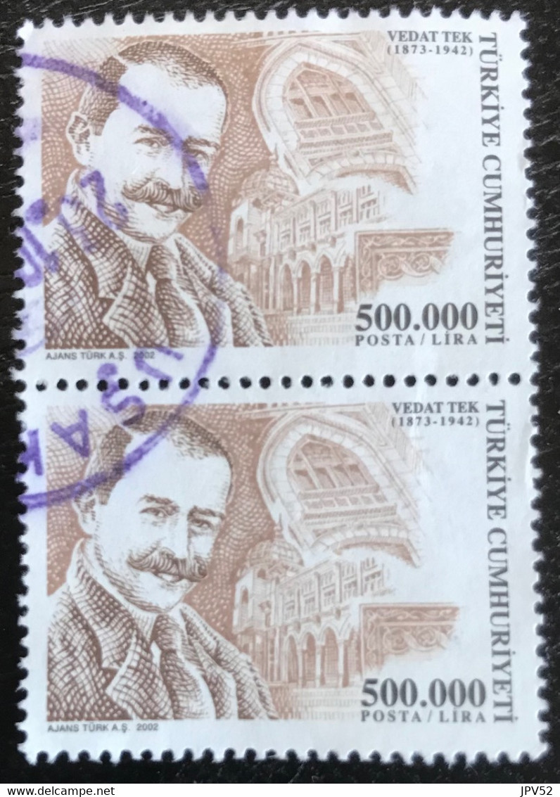 Türkiye Cumhuriyeti - Turkije - C11/21 - (°)used - 2002 - Michel 3306 - Persoonlijkheden - Usados